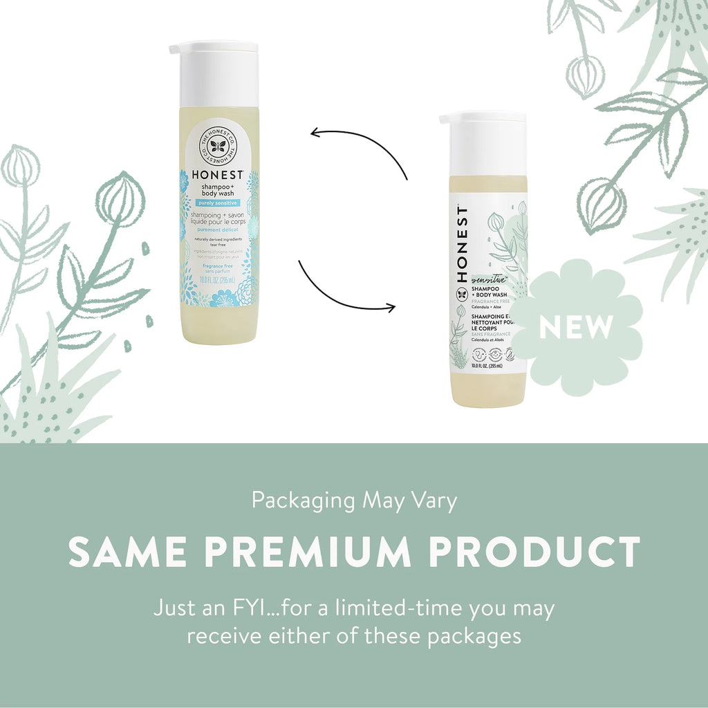 Sensitive Shampoo + Body Wash Fragrance Free - 10 Fl Oz