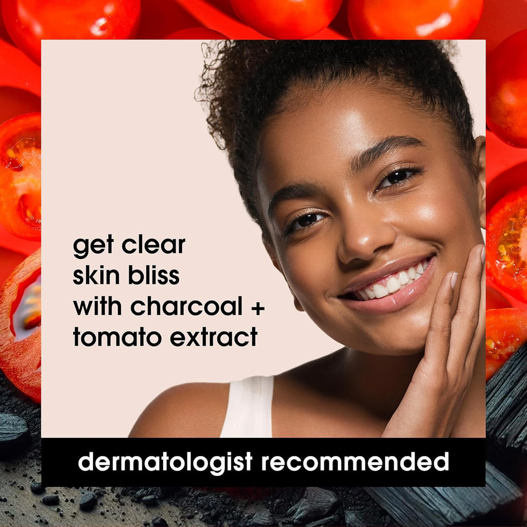 Tomatoes Clear Skin Activated Charcoal Bar Soap 7 Ounce (Pack of 3)